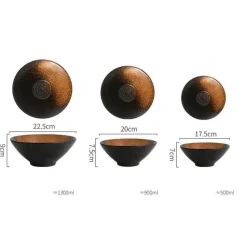 Elegance at the Table Küche & Esszimmer-Handelsübliche Ramenschalen aus Keramik – langlebiges Geschirrset