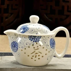 Feast u0026 Flair Küche & Esszimmer-Handgefertigte Keramik-Teekanne mit Drachendesign – 350 ml Porzellan-Teekanne