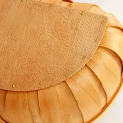 The Culinary Kit Küche & Esszimmer-Handgefertigter Holzkorb - Kunsthandwerkerdekor im französischen Marktstil