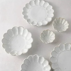 Elegance at the Table Küche & Esszimmer-Handgefertigter Retro-Blumen-Keramik-Essteller - Geschirr im Western-Stil