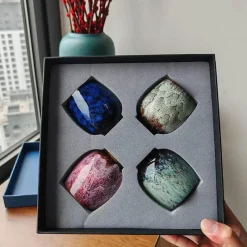 Plates u0026 More Küche & Esszimmer-Handgefertigtes Keramikbecher-Set – Einzigartiges Trinkgeschirr für Kaffee und Tee in Geschenkbox