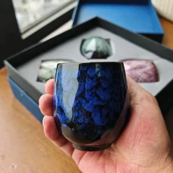 Plates u0026 More Küche & Esszimmer-Handgefertigtes Keramikbecher-Set – Einzigartiges Trinkgeschirr für Kaffee und Tee in Geschenkbox