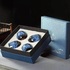 Plates u0026 More Küche & Esszimmer-Handgefertigtes Keramikbecher-Set – Einzigartiges Trinkgeschirr für Kaffee und Tee in Geschenkbox