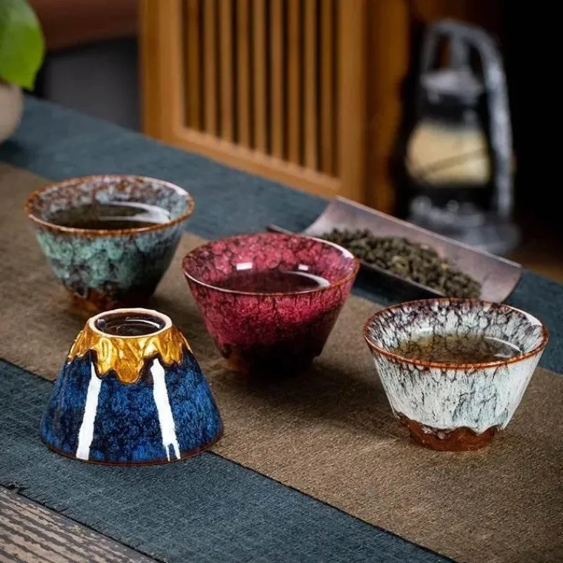 Plates u0026 More Küche & Esszimmer-Handgefertigtes Kung-Fu-Teetassen-Set aus Keramik – Trinkgeschirr aus Porzellan