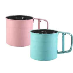 The Culinary Kit Küche & Esszimmer-Handgehaltenes halbautomatisches Mehlsieb – Küchen- und Backwerkzeug