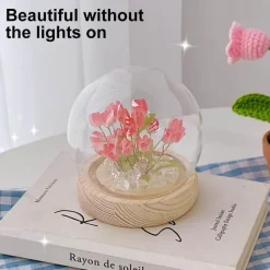 Willow u0026 Whim Beleuchtung-Handgemachte glänzende Tulpen-Nachtlampe - Dekoratives Tischlicht