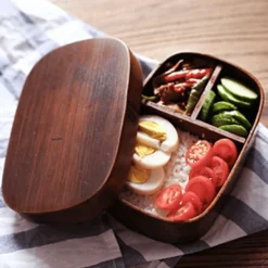 The Decor Haven Küche & Esszimmer-Handgemachte japanische Bento-Box – Traditionelle Lunchbox