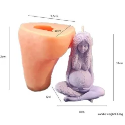 The Gilded Nest Gadgets Für Zuhause-Handgemachte Mutter Erde Kerzenform - Umweltfreundliche Kerzenherstellung