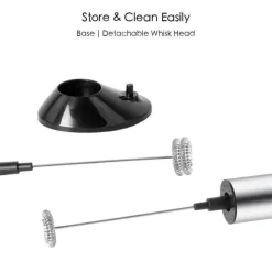 The Cozy Mug Küche & Esszimmer-Hand-Milchaufschäumer - Professioneller Kaffee-Schneebesen-Schaummacher