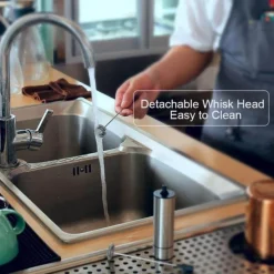 The Cozy Mug Küche & Esszimmer-Hand-Milchaufschäumer - Professioneller Kaffee-Schneebesen-Schaummacher