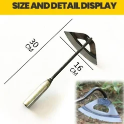 Cozy Living Heimwerkzeuge-Handschaufelrechen aus hohlem Stahl – vielseitiges Gartenwerkzeug