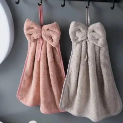 Tom Küche & Esszimmer-Handtücher aus Korallensamt – weiche, schnelltrocknende Mikrofasertücher