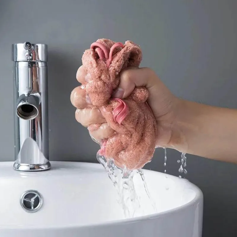 Tom Küche & Esszimmer-Handtücher aus Korallensamt – weiche, schnelltrocknende Mikrofasertücher