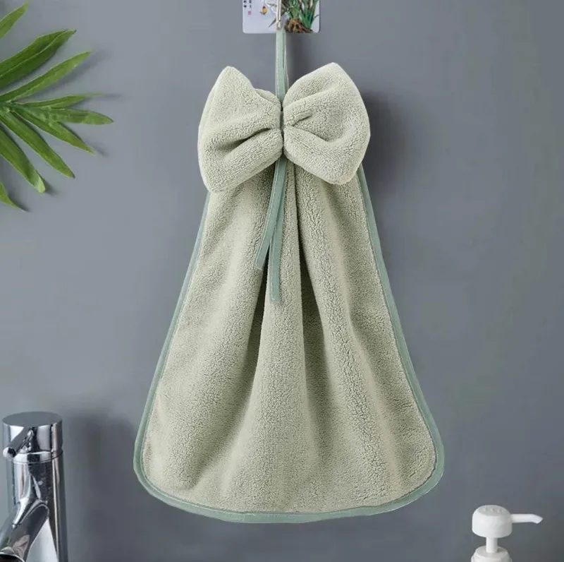 Tom Küche & Esszimmer-Handtücher aus Korallensamt – weiche, schnelltrocknende Mikrofasertücher