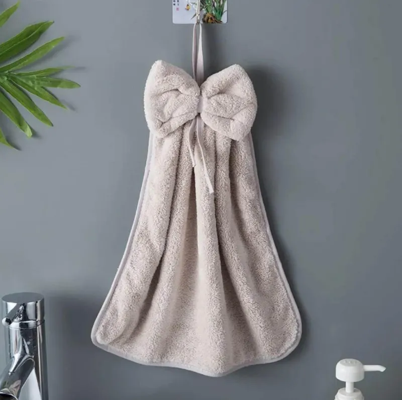 Tom Küche & Esszimmer-Handtücher aus Korallensamt – weiche, schnelltrocknende Mikrofasertücher