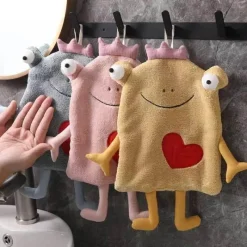 Tom Küche & Esszimmer-Handtuch aus Korallensamt – weiches, saugfähiges, kinderfreundliches Design