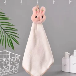 Tom Küche & Esszimmer-Handtuch mit Cartoon-Kaninchen – weiches, schnell trocknendes und saugfähiges Frottee-Handtuch aus Korallenvlies