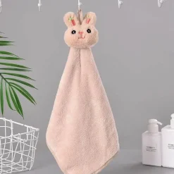 Tom Küche & Esszimmer-Handtuch mit Cartoon-Kaninchen – weiches, schnell trocknendes und saugfähiges Frottee-Handtuch aus Korallenvlies