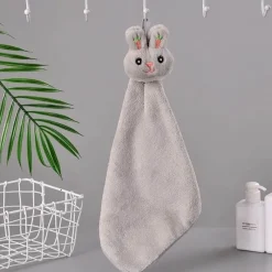 Tom Küche & Esszimmer-Handtuch mit Cartoon-Kaninchen – weiches, schnell trocknendes und saugfähiges Frottee-Handtuch aus Korallenvlies