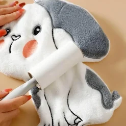 Tom Küche & Esszimmer-Handtuch mit Cartoon-Tiermotiv – saugfähiges Bade- und Küchentuch für Kinder