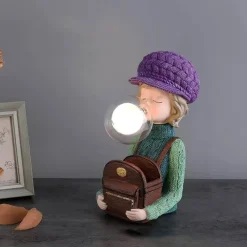 Bright Accents Beleuchtung-Hasenohr-Schreibtischlampe – Niedliche Blasenleuchte