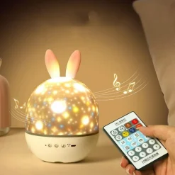 The Gilded Nest Gadgets Für Zuhause|Beleuchtung-Hasenprojektor-Nachtlicht - LED-Sternenuniversumlampe