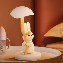 Illuminate Home Beleuchtung-Hasen-Schreibtischlampe – Süßes Nachtlicht für Kinder, Kuscheltier-Dekor