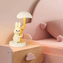 Illuminate Home Beleuchtung-Hasen-Schreibtischlampe – Süßes Nachtlicht für Kinder, Kuscheltier-Dekor