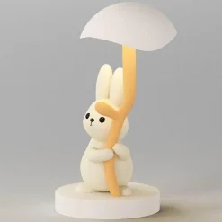 Illuminate Home Beleuchtung-Hasen-Schreibtischlampe – Süßes Nachtlicht für Kinder, Kuscheltier-Dekor
