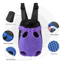 Furendo Haustierzubehör|Reinigungswerkzeuge Für Haustiere-Haustier-Tragerucksack – Atmungsaktive Reisetasche für Haustiere