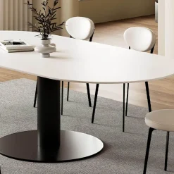 The Lounge Loft Möbel-Hector Slate Esstisch - Moderne Esszimmermöbel in Steinoptik