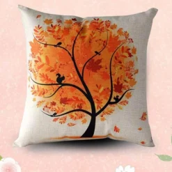 Cozy Haven Bettzeug-Herbstbaum-Sofakissenbezüge - Herbstliche Wohndekoration