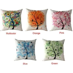 Cozy Haven Bettzeug-Herbstbaum-Sofakissenbezüge - Herbstliche Wohndekoration