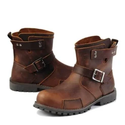 Herren Decor Herrenschuhe-Herren Winterstiefel aus Leder - New England Style