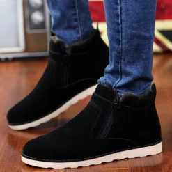 Herren Decor Herrenschuhe-Herren Winterstiefeletten aus Pelz – warm und stilvoll