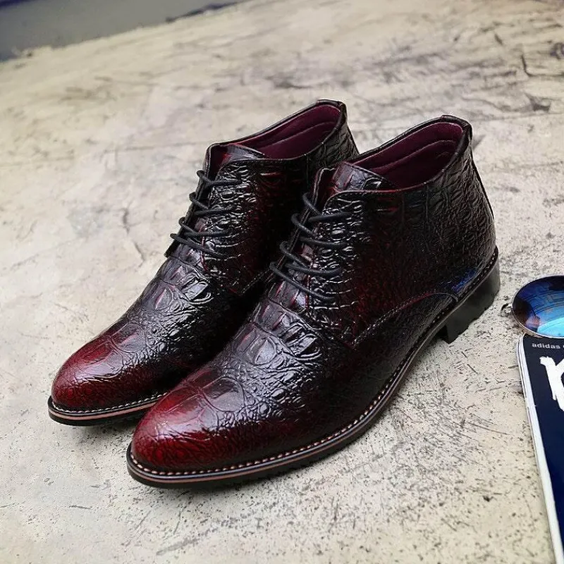 Herren Decor Herrenschuhe-Herren-Winterstiefel – dicker, warmer Lederkomfort