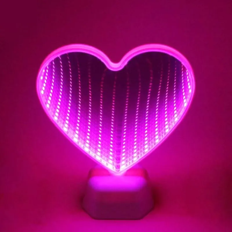 Willow u0026 Whim Beleuchtung-Herz LED Nachtlampe - Dekorative Spiegellampe für Schlafzimmer