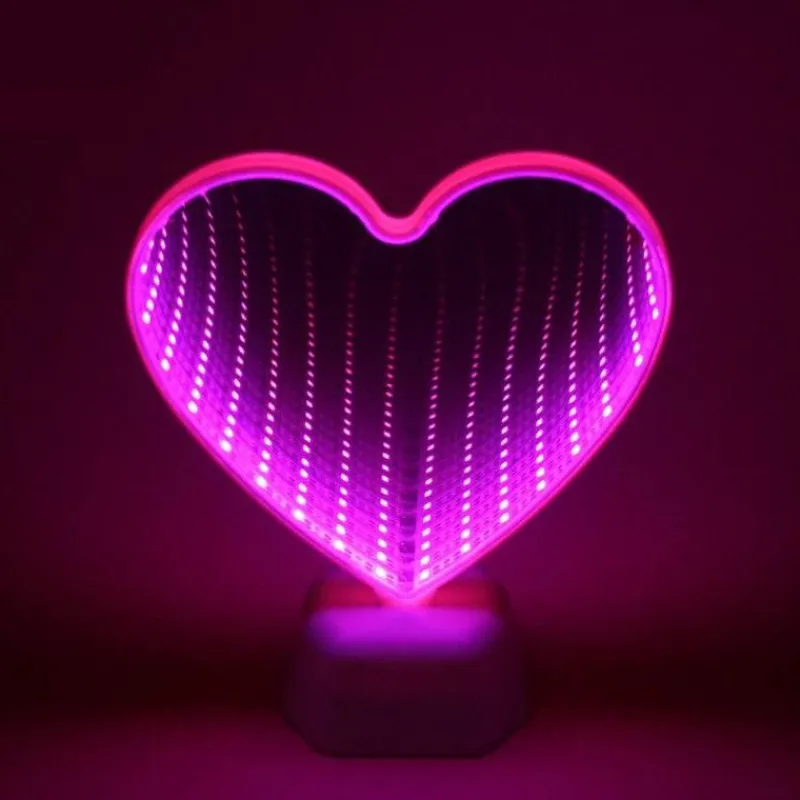 Willow u0026 Whim Beleuchtung-Herz LED Nachtlampe - Dekorative Spiegellampe für Schlafzimmer