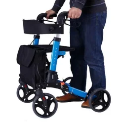 The Relaxation Nook Mobilitäts- Und Support-Tools|Gesundheits-Gadgets-Höhenverstellbarer, faltbarer Gehwagen – Tragbare Mobilitätshilfe für Senioren