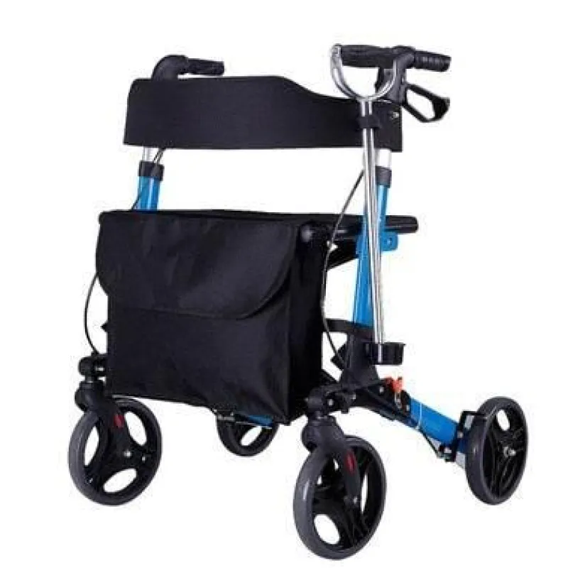 The Relaxation Nook Mobilitäts- Und Support-Tools|Gesundheits-Gadgets-Höhenverstellbarer, faltbarer Gehwagen – Tragbare Mobilitätshilfe für Senioren