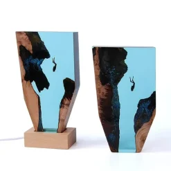 Bright Accents Beleuchtung-Höhlenwal-Schreibtischornament – ​​Einzigartiges Schreibtischdekor