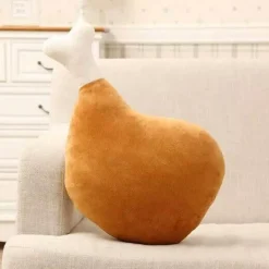 The Gilded Nest Babyspielzeug|Bettzeug-Hühnerbein-Plüschkissen - Weiches Plüschkissen