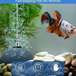 Furendo Haustierzubehör|Reinigungswerkzeuge Für Haustiere-High Flow Aquarium-Luftverteiler - Sauerstoffstein für Aquarien