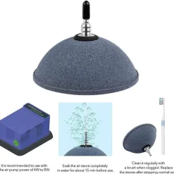 Furendo Haustierzubehör|Reinigungswerkzeuge Für Haustiere-High Flow Aquarium-Luftverteiler - Sauerstoffstein für Aquarien