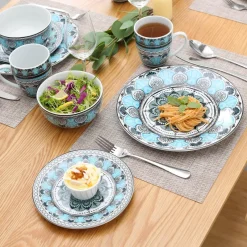 Elegance at the Table Küche & Esszimmer-Himalia Elegantes Porzellan-Geschirrset – Stilvolles Geschirr für die gesellige Runde