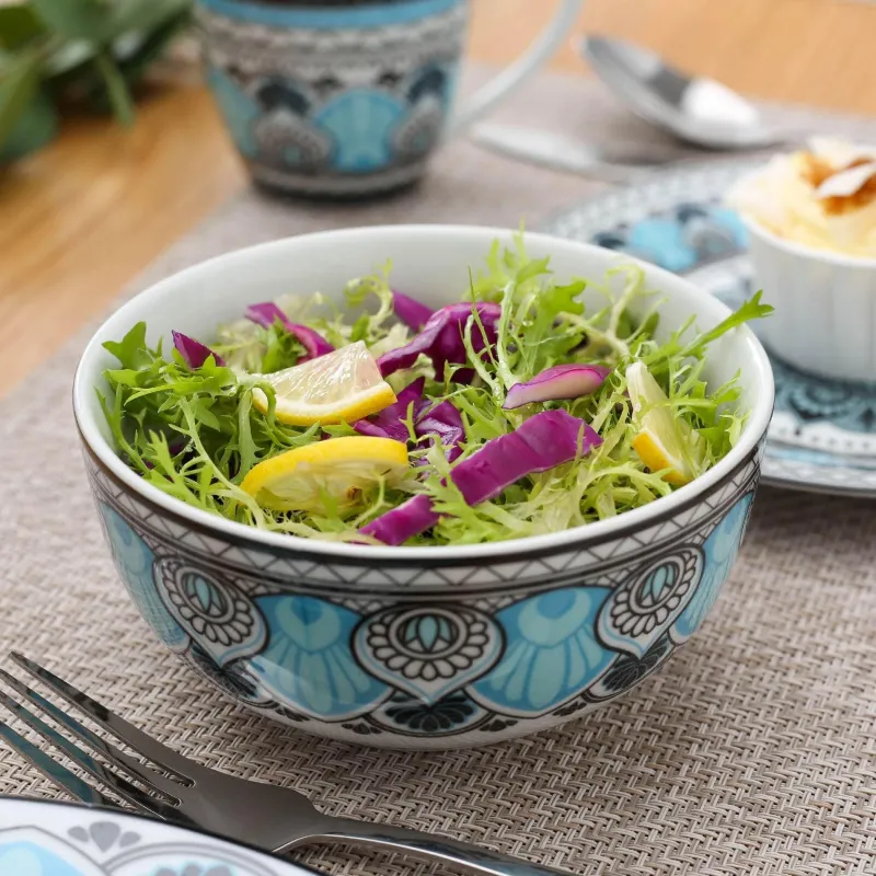 Elegance at the Table Küche & Esszimmer-Himalia Elegantes Porzellan-Geschirrset – Stilvolles Geschirr für die gesellige Runde