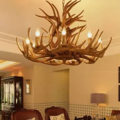 Comfort u0026 Style Beleuchtung-Hirschhorn-Pendelleuchte - Leuchte im amerikanischen Loft-Stil