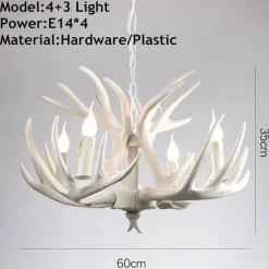 Comfort u0026 Style Beleuchtung-Hirschhorn-Pendelleuchte - Leuchte im amerikanischen Loft-Stil