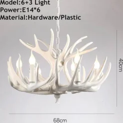 Comfort u0026 Style Beleuchtung-Hirschhorn-Pendelleuchte - Leuchte im amerikanischen Loft-Stil