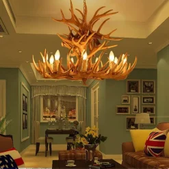 Comfort u0026 Style Beleuchtung-Hirschhorn-Pendelleuchte - Leuchte im amerikanischen Loft-Stil